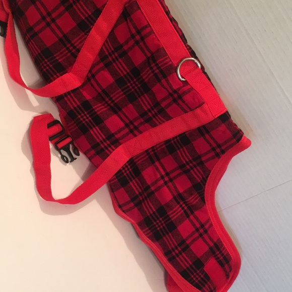 Dog Jacket Red Plaid sz Lg - Picture 8 of 8